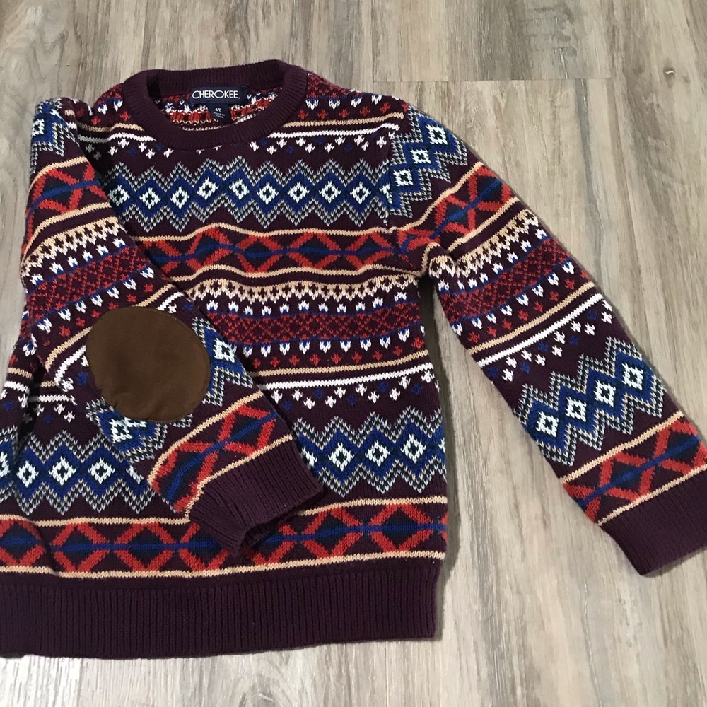 Cherokee patch sweater